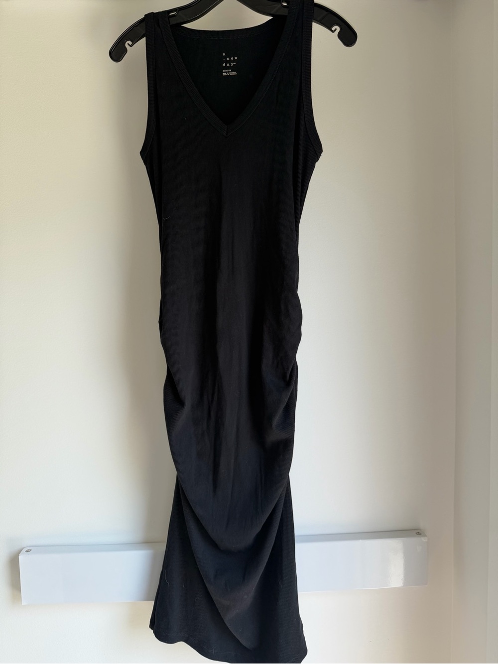 a new day Black Sleeveless V-Neck Maxi Dress